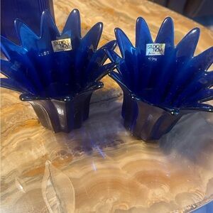 Studio Nova Deep Blue Glass Vases